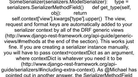 In a Django serializer take default field value from context or request data