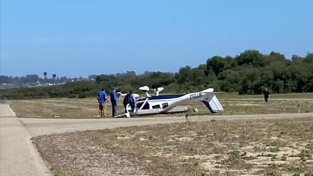 Small Airplane Crash at Oceano California