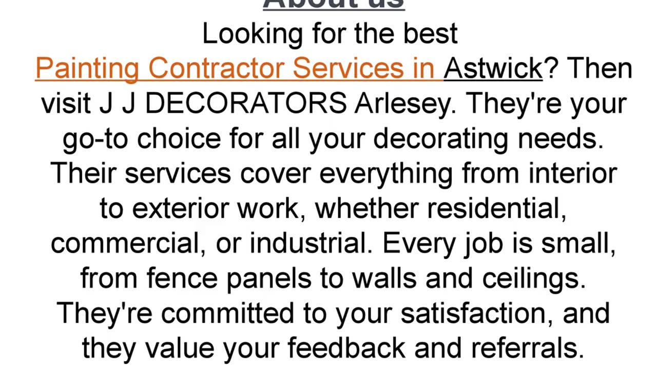 Get the best Painting Contractor Services in Astwick