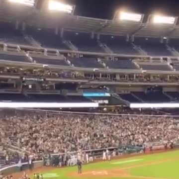Biden was BOOED tonight by the crowd tonight at the Congressional baseball game in DC.