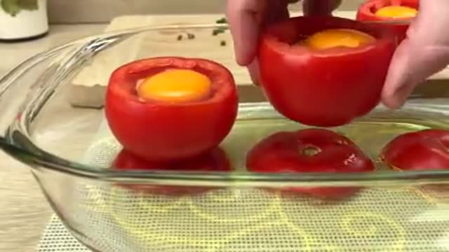 Just put an egg in a tomato and you will be amazed