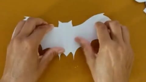 How to cut out a bat without drawing.