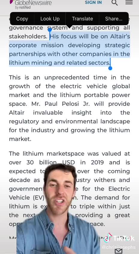 Paul Pelosi, Jr.'s Asian Stock Climbs 30% THIS WEEK After He Travels Asia with Mother Nancy Pelosi