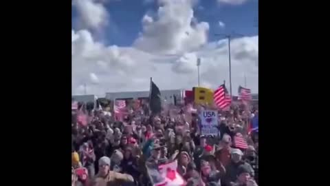Peoples Convoy People sing Amazing Grace