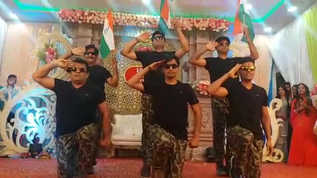 Army dance by Indian's