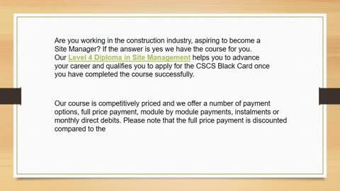 cscs black card requirements from CCM UK