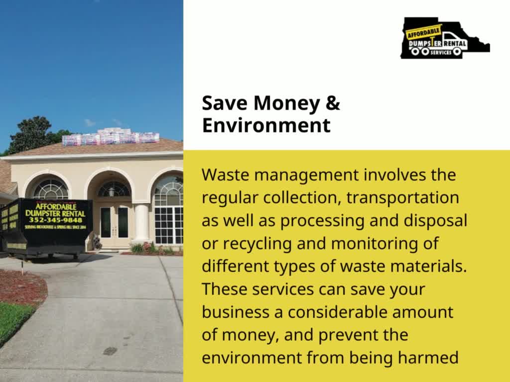 Reliable Waste Management Dumpster Rental Services