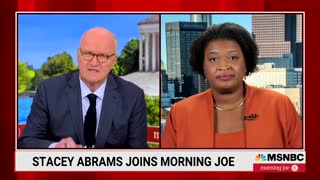 Stacy Abrams argues for killing kids over the price of basic goods.