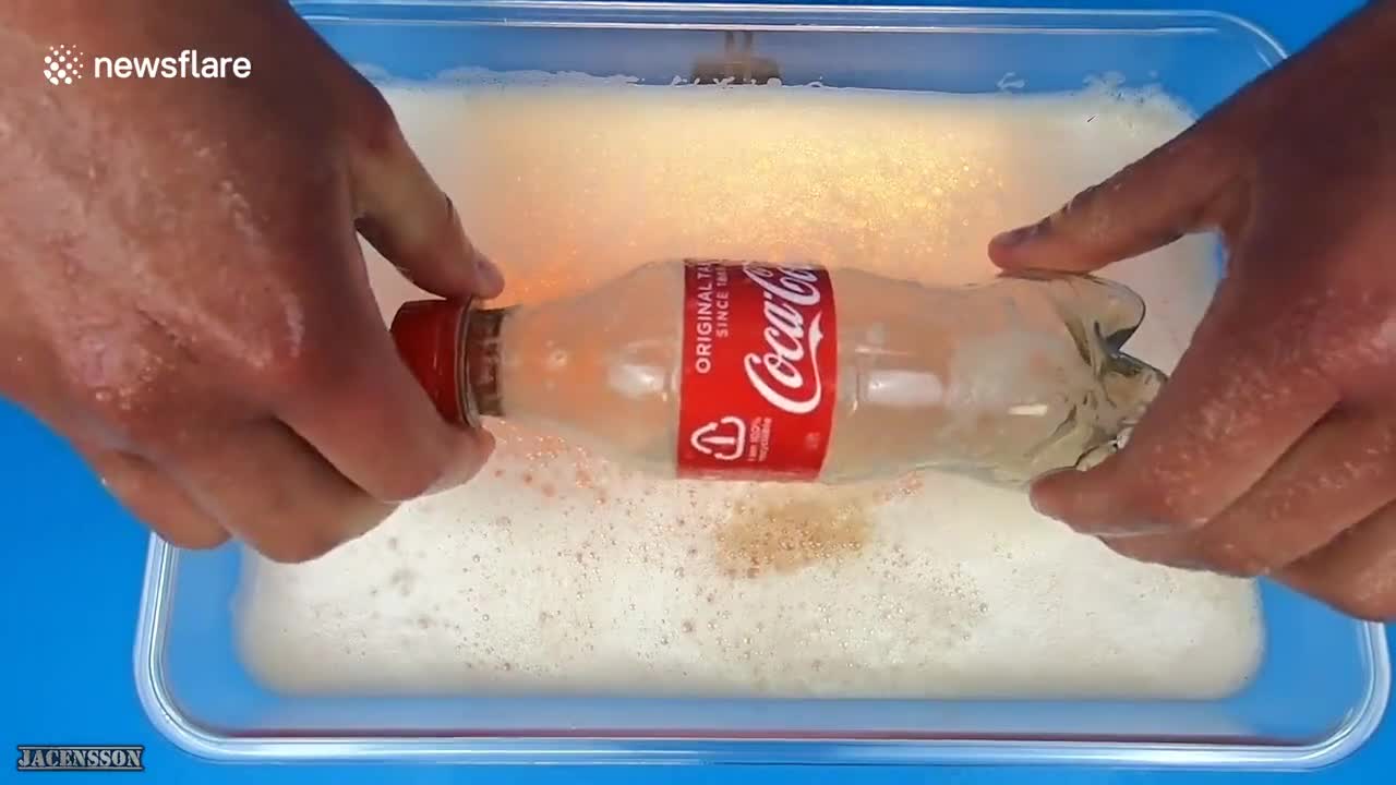 Brain dead YouTuber wastes Coca-Cola in beer for likes and views