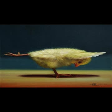 Can You Imagine How It Looks Like When A Chick Doing Yoga?