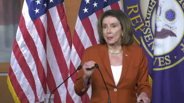 Pelosi Holds Press Briefing As House Prepares To Debate Omnibus Bill