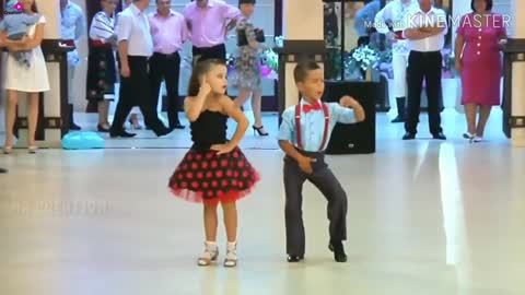 Baby girl & boy nice dance video