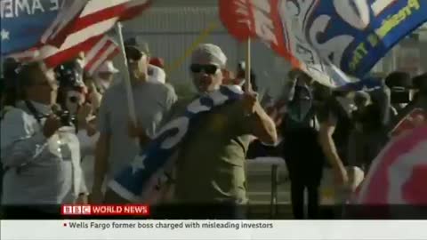 Alex Bruesewitz talk to BBC world news after maga rally.