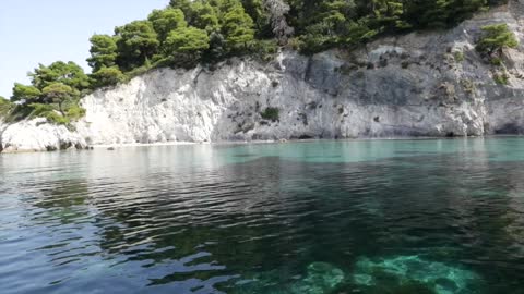 Azure, transparent sea