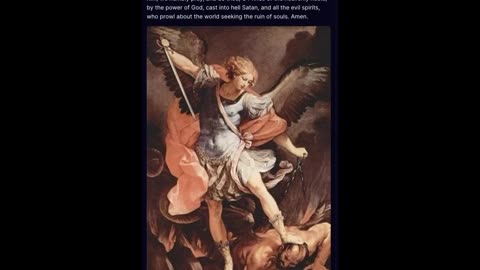 Saint Michael the Archangel...