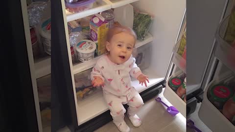 Baby Open The Fridge