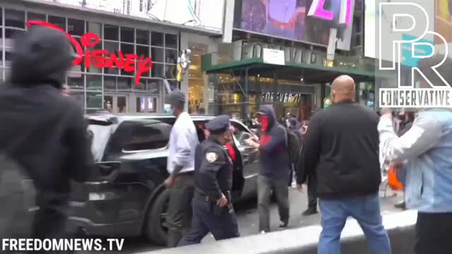 ANTIFA and BLM attack NYC Patriots