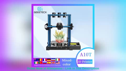 ☘️ Geeetech A10T FDM 3DPrinter multi color Integrated Building Base big 220x220x260 Break Resuming