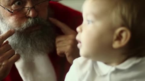 The child felt weird of Santa