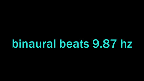 binaural beats 9.87 hz