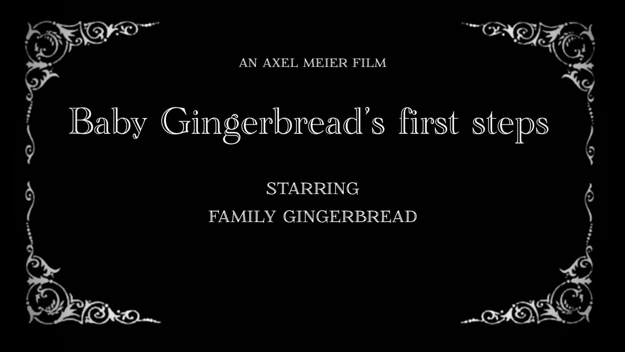 Baby Gingerbread's first steps