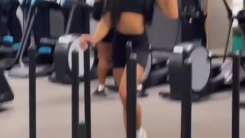 We have our tgirl doing workouts here