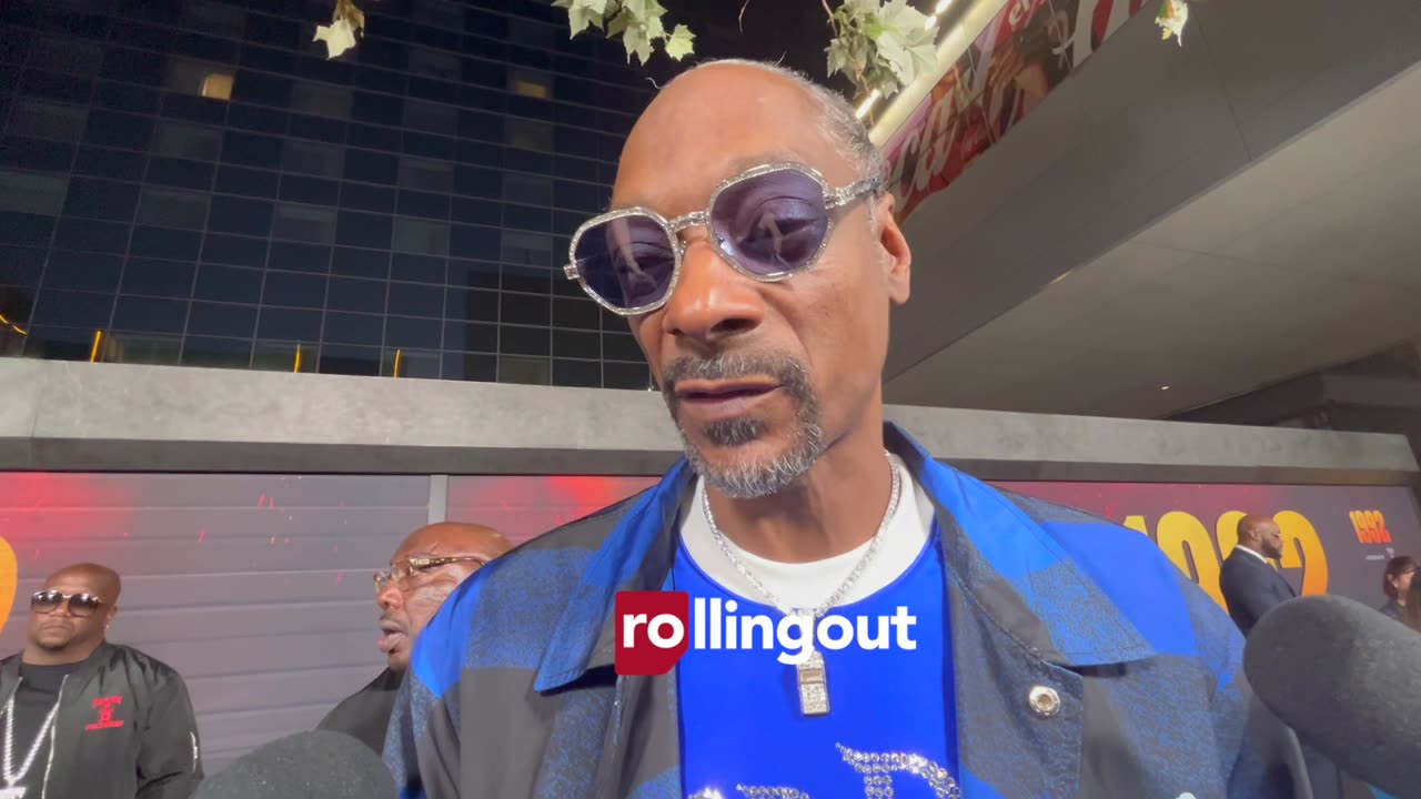 Snoop Dogg on Death Row Films at the '1992' Red Carpet Premiere