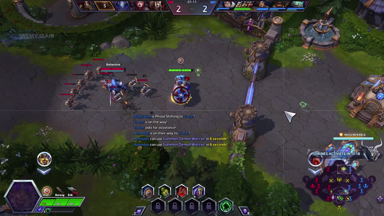 Heroes of the Storm - the Lost Vikings plays - Dragon Shire - Quick Game