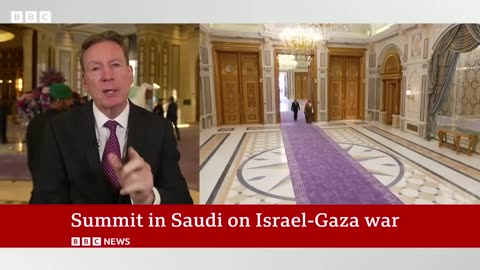 Israel -Gaza summit in BBC news