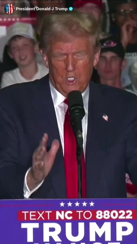 President Trump "If she becomes president of our country, this country will be finished".