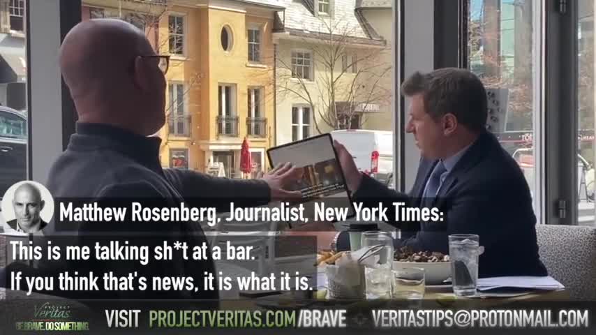 NYT Reporter Tells O'Keefe He Absolutely Stands Behind Comments Made on Undercover Video
