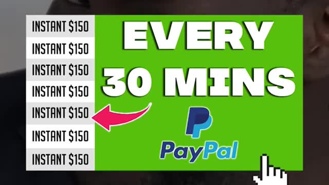 Earn $150 Every 30 Minutes Free PayPal Money (Earn Money Online) #Shorts