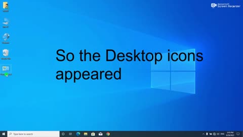 How to show desktop icon