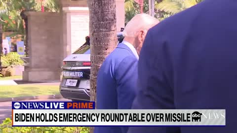 Biden speaks after emergency roundtable on missile hit in Poland