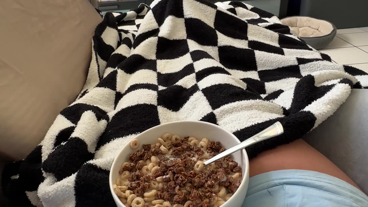 Cat Zooms Through Cereal Bowl