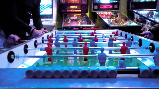 foosball playing