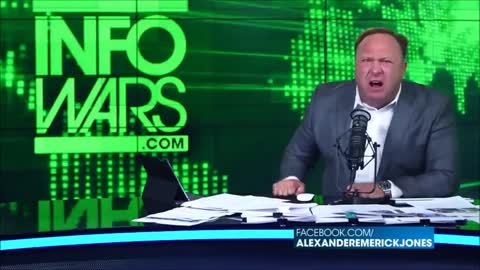 Alex Jones doing a bit: YOU'LL NEVER DEFEAT THE HUMAN SPIRIT!