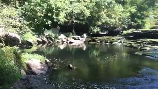 Waterfall in Old Stone Fort SP