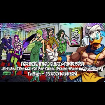 [Donald Duck sings/AI Cover] JoJo's Bizarre Adventure: STONE OCEAN OP 1 ichigo - STONE OCEAN