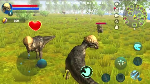 DINOSAUR Fights in Pachycephalosaurus Simulator Game - Part 1