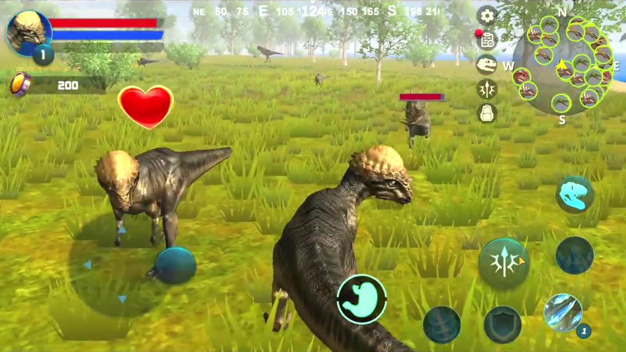 DINOSAUR Fights in Pachycephalosaurus Simulator Game - Part 1