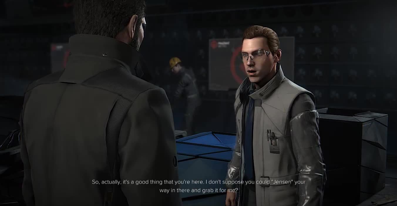 Adam Meeting Smiley At Ruzicka Station Deus Ex Mankind Divided Game-play
