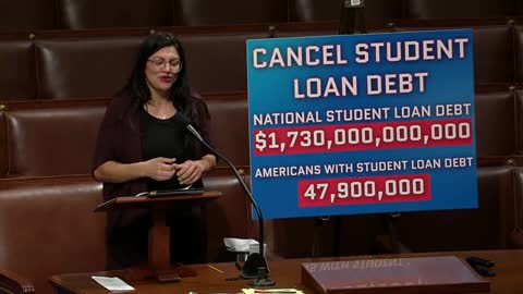 Rep Tlaib Argues We Should Pay For Her College Debt