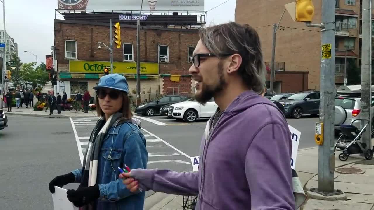 Male Feminist Roundhouse-Kicks Pro-Life Demonstrator