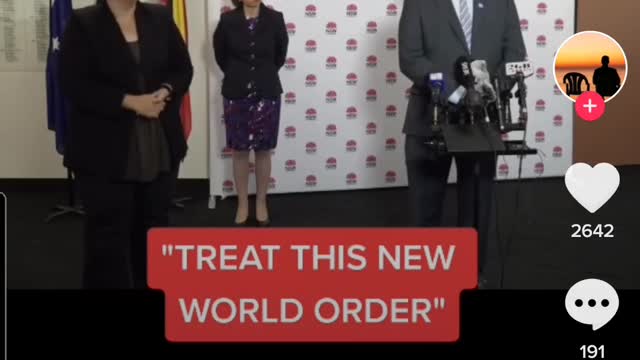 Yikes he allowed it to slip about the NWO