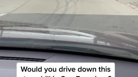 Would you drive down this steep hill in San Francisco?