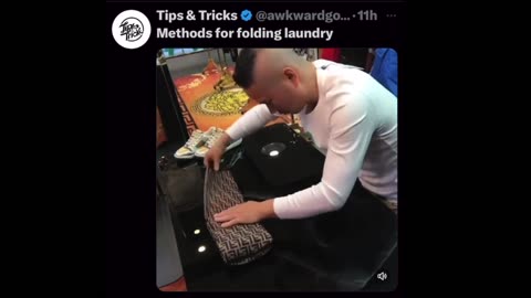 TIPS & TRICKS on X : Neat Tricks On Folding Your Clothes