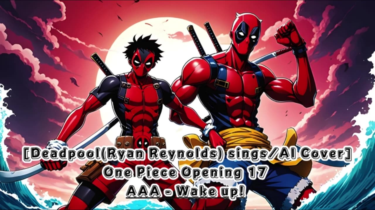 [Deadpool sings/AI Cover] One Piece Opening 17 AAA - Wake up!