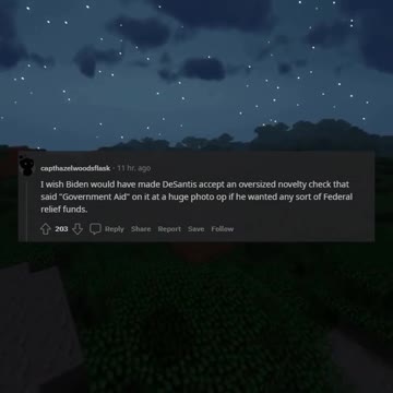 Biden says Hurricane Ian ends discussion over climate change as DeSantis looks on (Reddit)