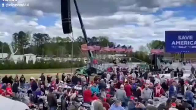 Lining up to see The Greatest President Ever